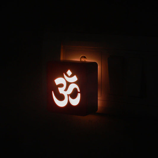 Lexton Om LED Night Lamp – Spiritual Ambiance, Warm White, 0.5W