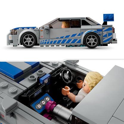 LEGO Speed Champions Nissan Skyline GT-R R34 76917 Race Car Set for Kids 9+ (Box Condition Damaged, Product Fine)