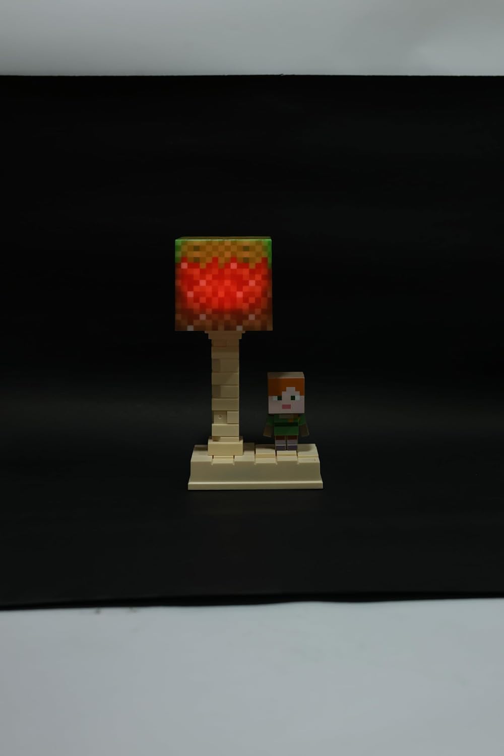Lexton 7-Inch Minecraft Cartoon LED Table Lamp | Rechargeable Kids Night & Study Light