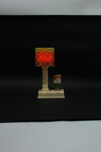 Lexton 7-Inch Minecraft Cartoon LED Table Lamp | Rechargeable Kids Night & Study Light