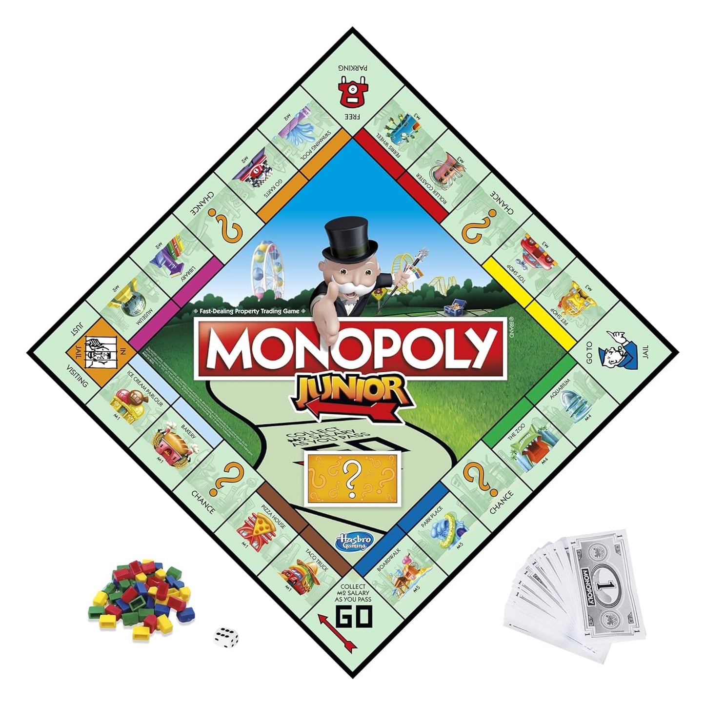Monopoly Kid’s Junior Board Game – Fun and educational board game designed for kids aged 5 and above.