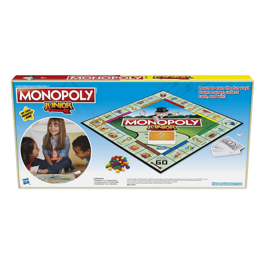 Monopoly Kid’s Junior Board Game – Fun and educational board game designed for kids aged 5 and above.