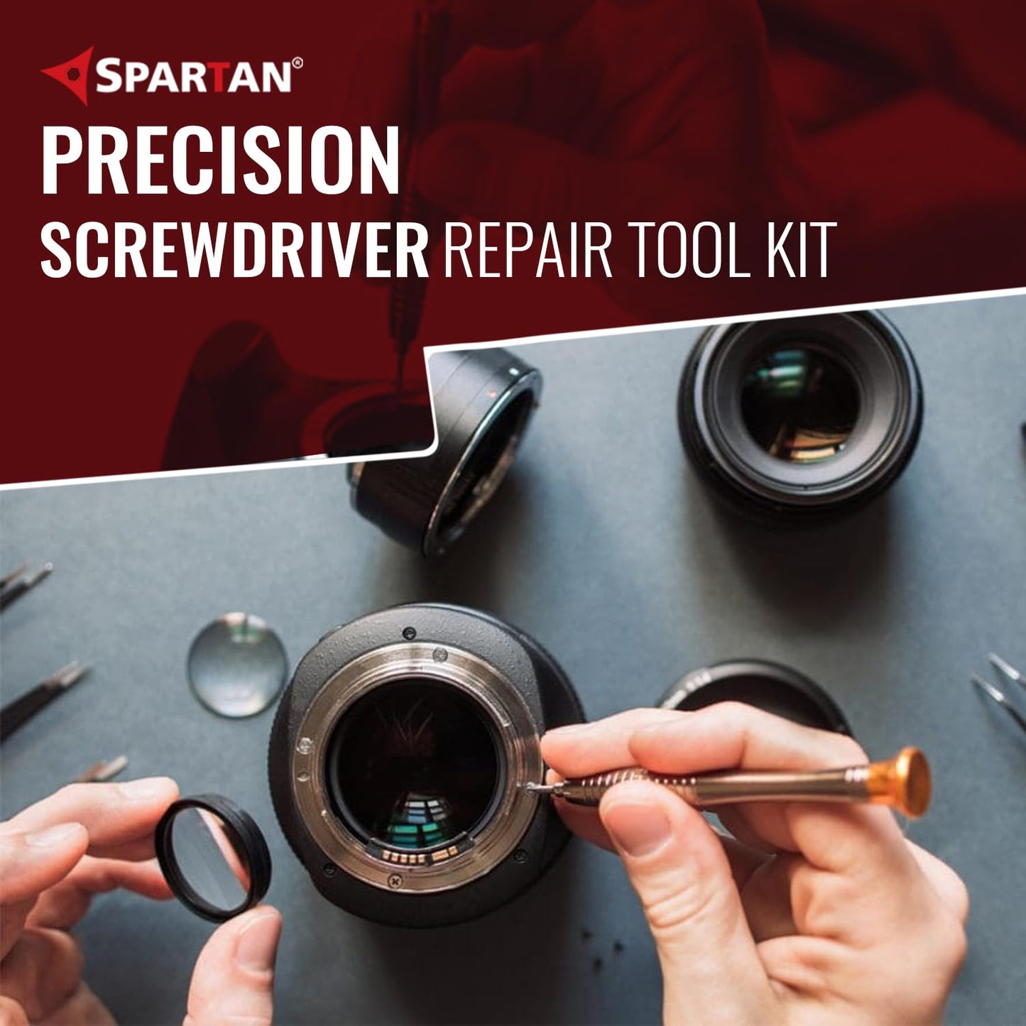 Spartan 27-in-1 Precision Screwdriver Set with Leather Case
