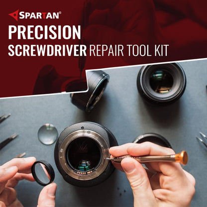 Spartan 27-in-1 Precision Screwdriver Set with Leather Case