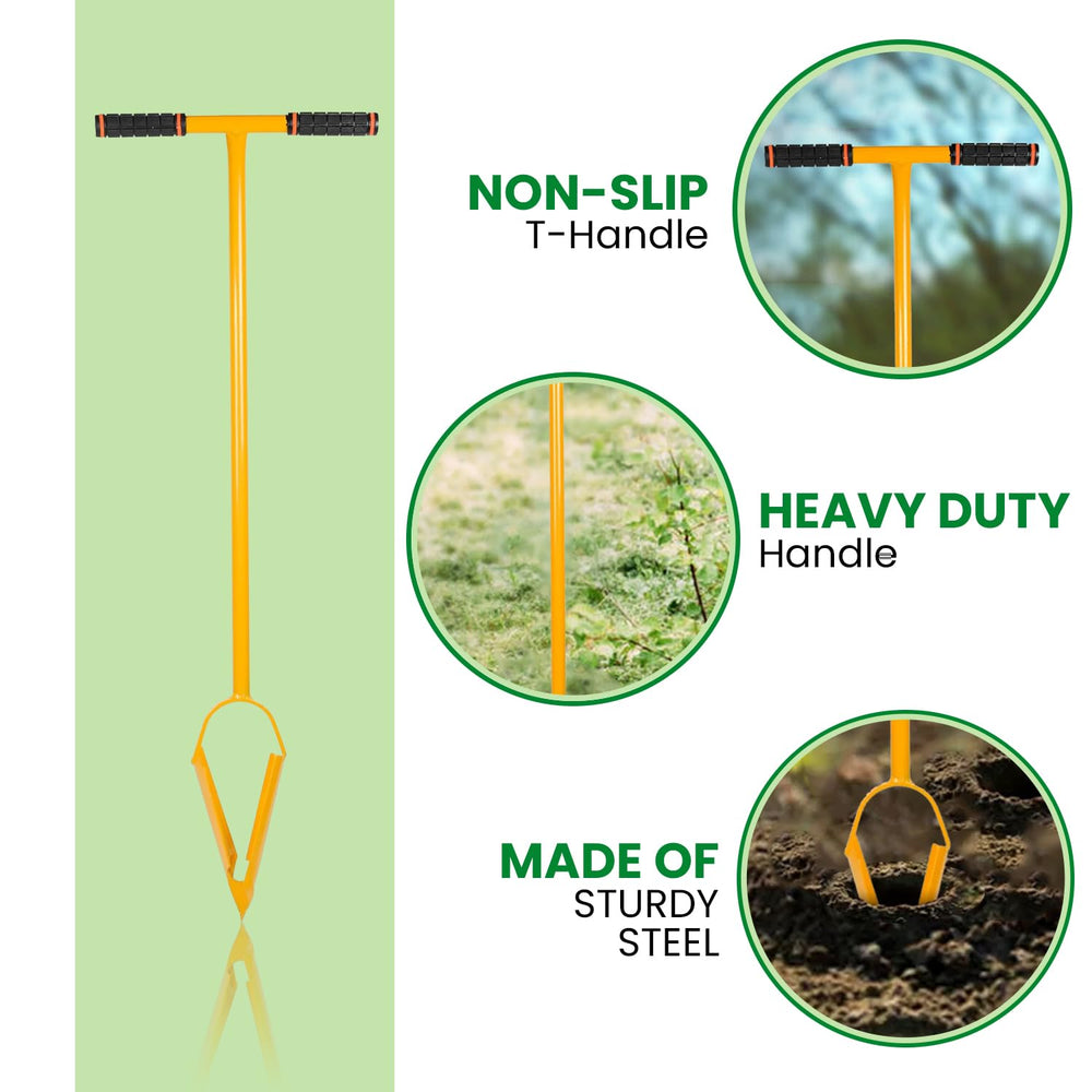 
                  
                    Klassic Post Hole Hand Auger | 4" Drill Size | Used for Plantation | Fence Post Manual Digging | Soil Auger | for Planting Trees, Seedlings, Bedding Plants, Deep Cultivating, Digging Seeds
                  
                