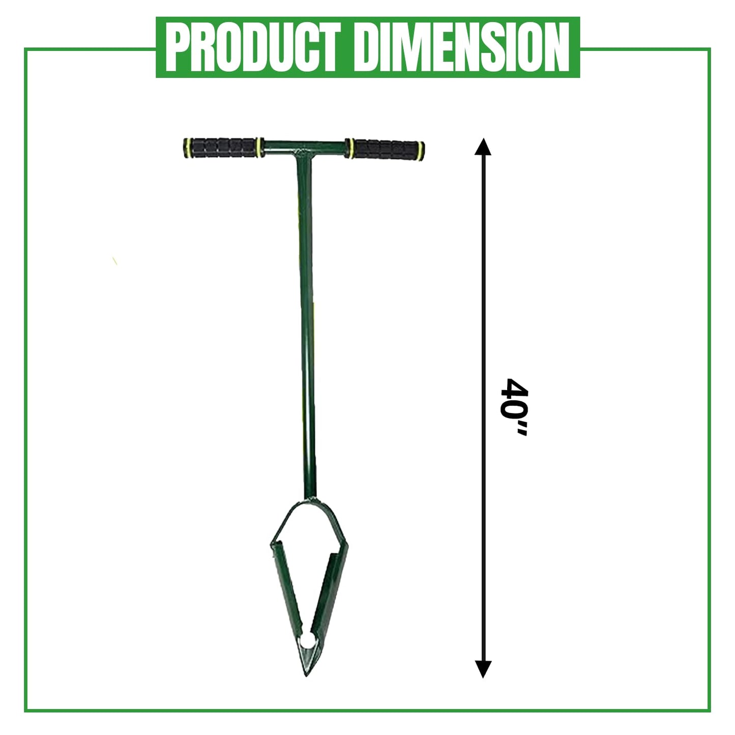 Klassic 4" Dual Blade Manual Post Hole Digger – Garden & Planting Tool