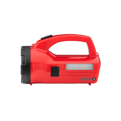 Lexton Tigor 5W Torch 3000mAh, USB Rechargeable, Long Beam, Red, Kit