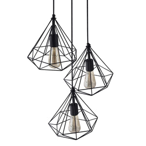 
                  
                    Lexton Diamond Cluster Pendant Light, Home Decor Items, Hanging Ceiling Decorative Chandelier Home, Living Room, Indoor Outdoor Jhumar Lighing, 40 Watts,(Bulb Not Included, Black)
                  
                