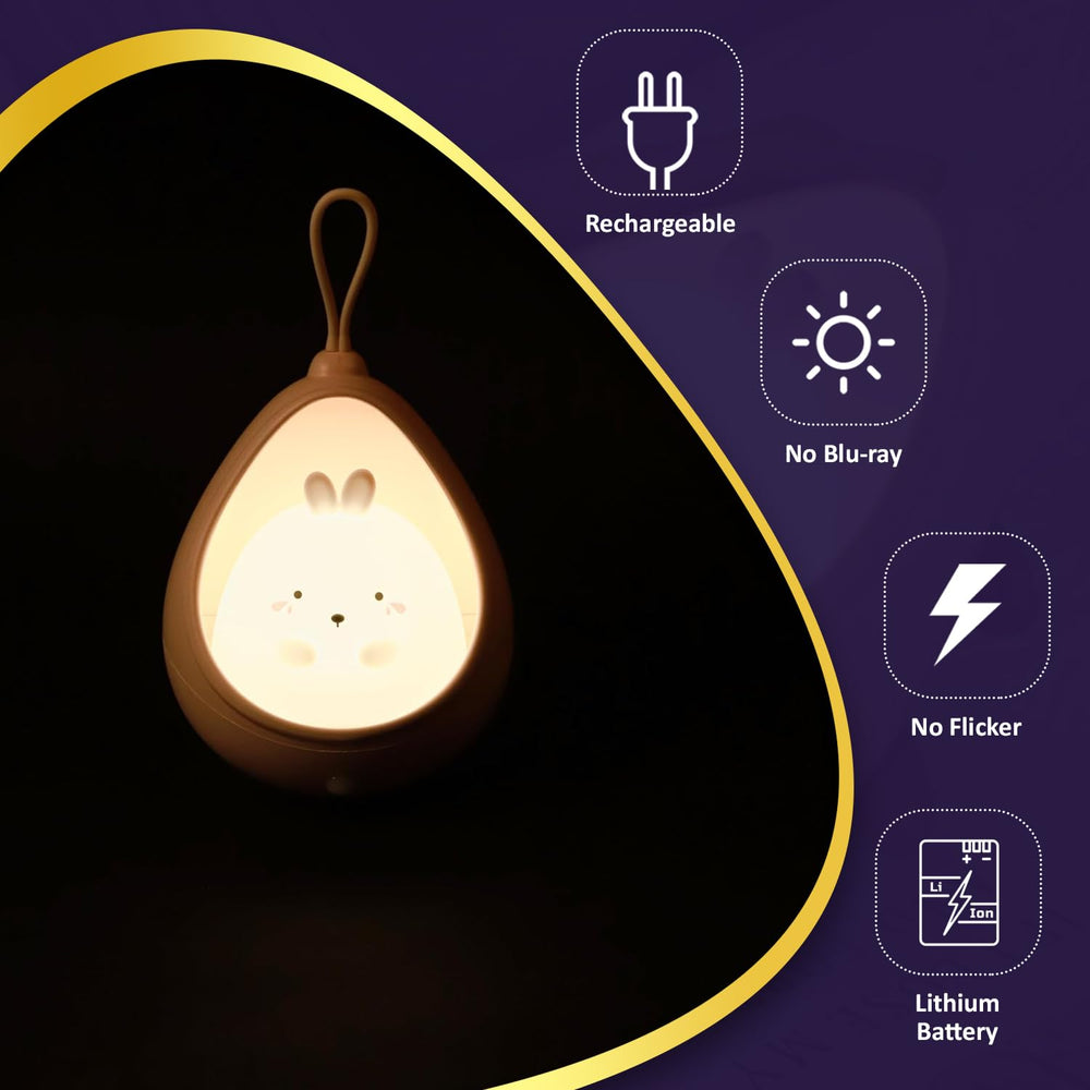 
                  
                    Lexton Cute Kitty Night Light Lamp with USB Rechargeable for Bedroom, Night Lamp, Gifting Purposes, Diwali Light Decoration for Kids Baby Toddler Teen Gift Warm White Colour (Pack of 1)
                  
                