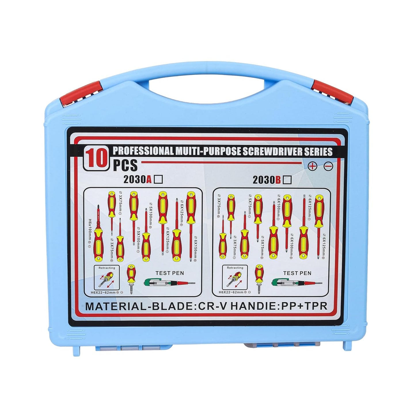 Spartan 10-in-1 Insulated Screwdriver Set for Electrical & DIY Repair