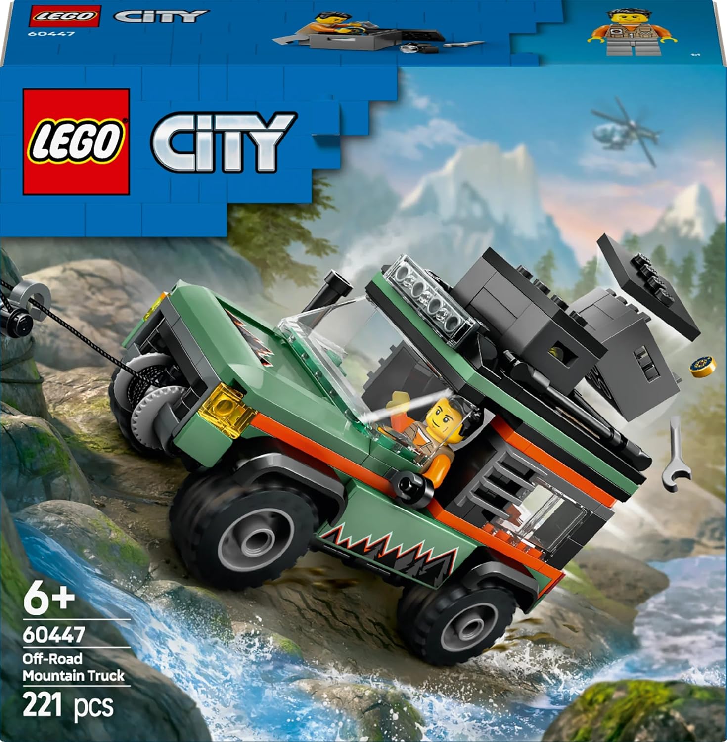 LEGO CITY OFF-ROAD 4X4 MOUNTAIN TRUCK ADVENTURE TOY 60447 1.00 PACK (Box Condition Damaged, Product Fine) iCraft by Eagle