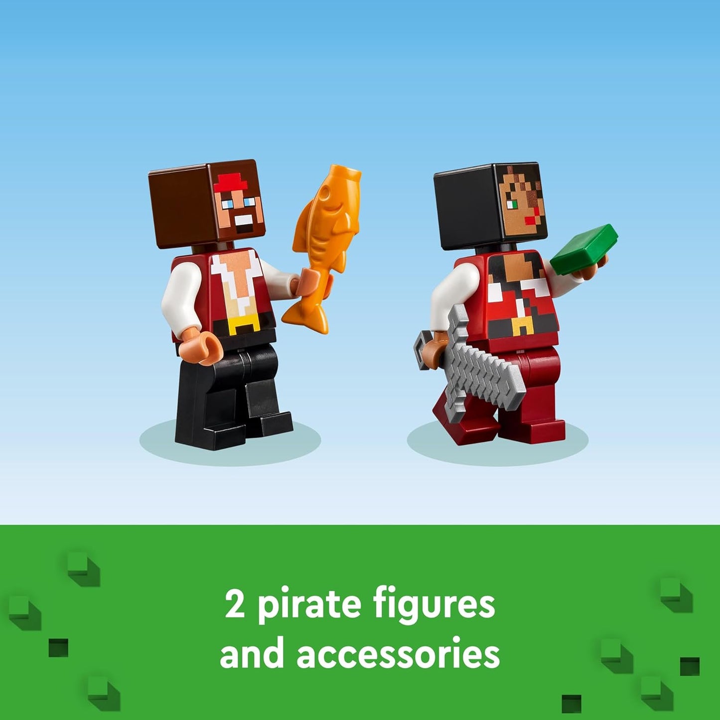 LEGO Minecraft Pirate Ship Voyage 21259 (Box Condition Damaged, Product Fine)