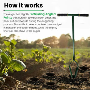 
                  
                    Klassic Post Hole Hand Auger | 4" Drill Size | Used for Plantation | Fence Post Manual Digging | Soil Auger | for Planting Trees, Seedlings, Bedding Plants, Deep Cultivating, Digging Seeds
                  
                