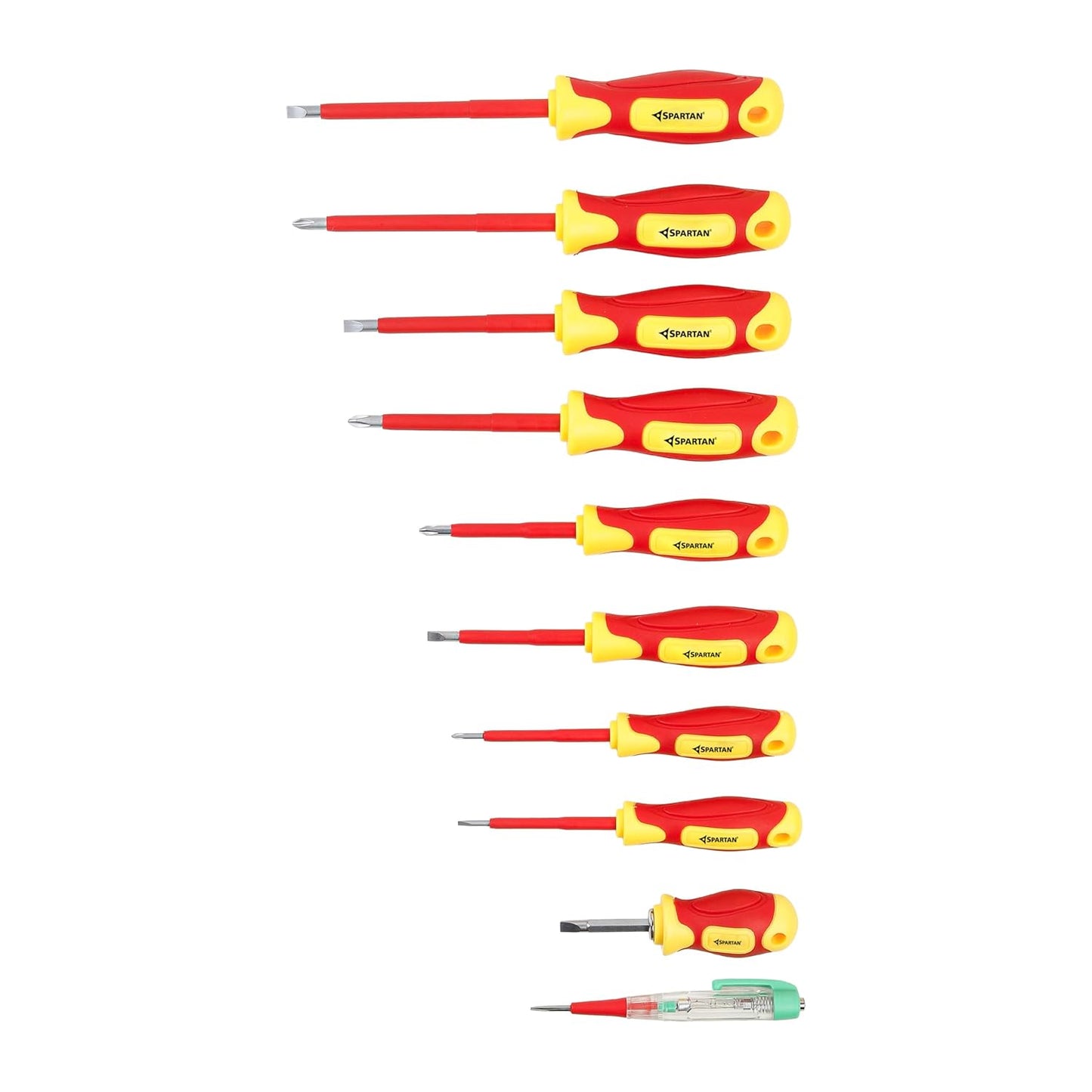 Spartan 10-in-1 Insulated Screwdriver Set for Electrical & DIY Repair