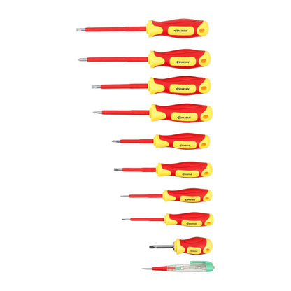 Spartan 10-in-1 Insulated Screwdriver Set for Electrical & DIY Repair