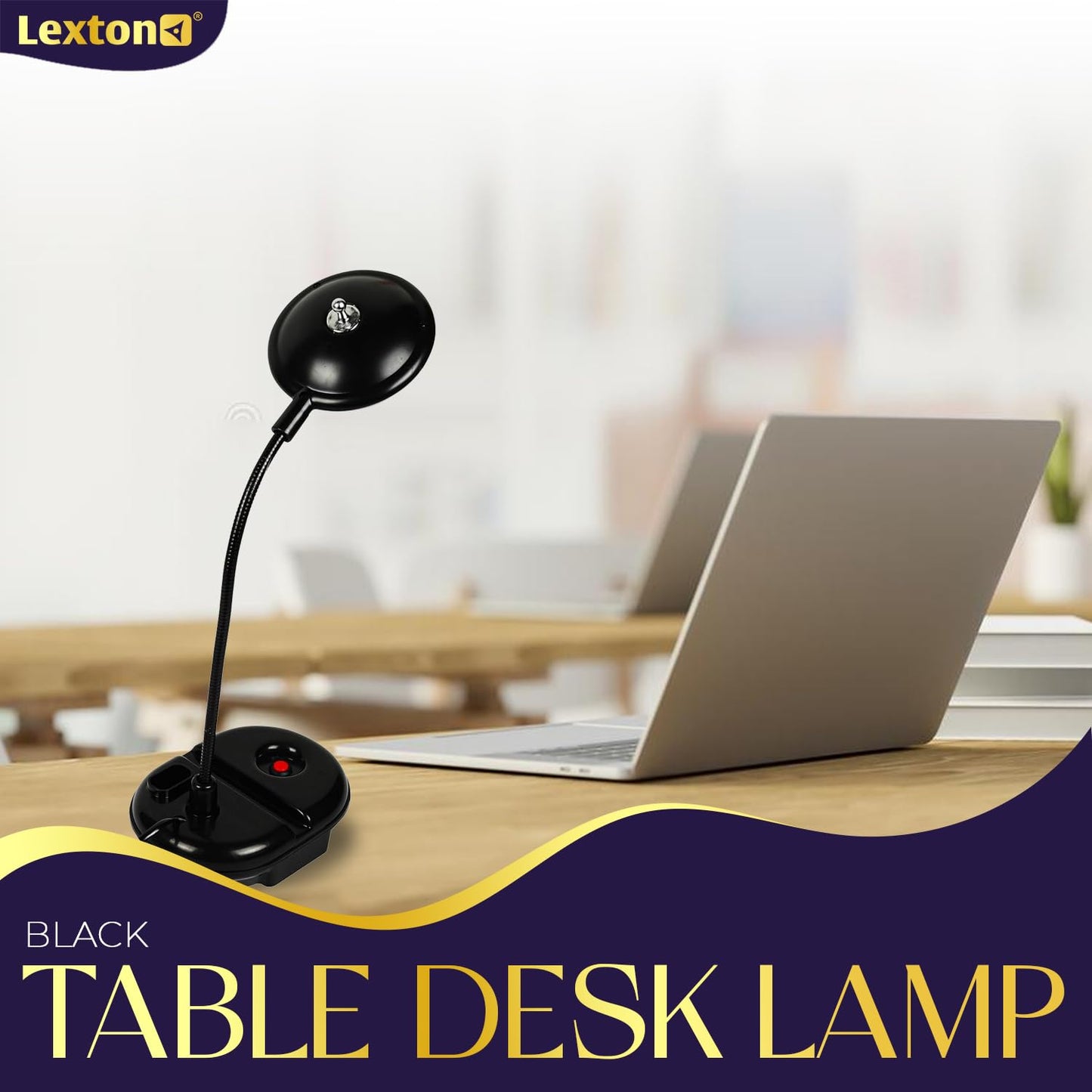 Lexton Black Desk Lamp – Study & Reading Light