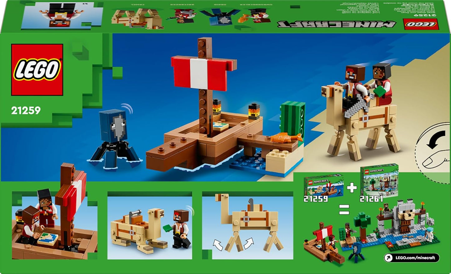 LEGO Minecraft Pirate Ship Voyage 21259 (Box Condition Damaged, Product Fine)