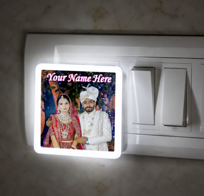 Lexton Custom Photo LED Night Lamp, 0.5W Warm White 2 Pin Plug-in Light