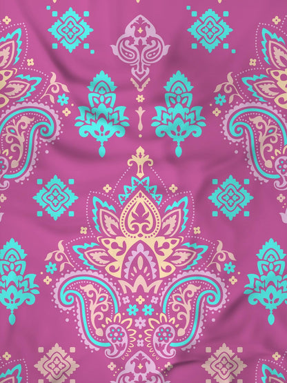Raymond Home Cotton Rich King Bedsheet Pink | 120 TC with 2 Pillow Covers | Model 012817-BF03