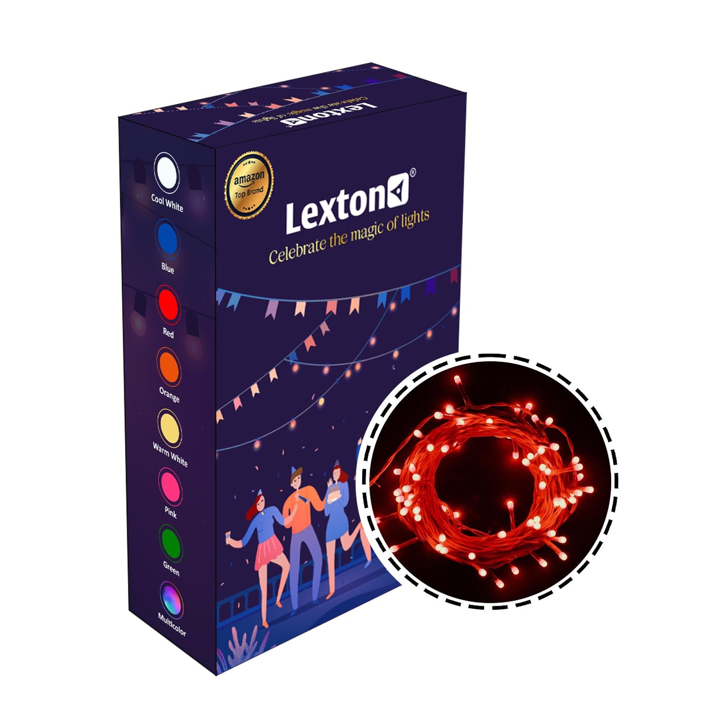Lexton Lunar 75 LED Fairy String Lights – 12.5M