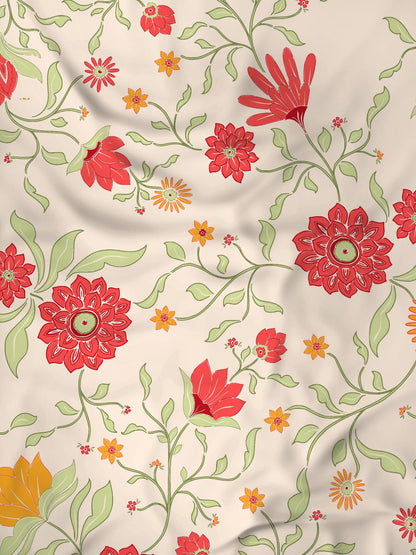 Raymond Home 104 TC Cotton Double Bedsheet with 2 Pillow Covers (012204-BF01)