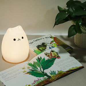 
                  
                    Lexton Silicone Cute Kitty Night Table Lamp with USB Rechargeable | 7 Colour Changing Light | for Bedroom, Night Lamp, Gifting Purposes, Diwali Light (Pack of 1)
                  
                