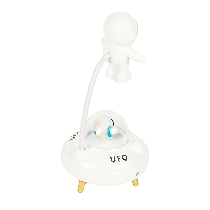 
                  
                    Lexton LED Study UFO Table Lamp for Kids| 180 Degree Adjustable Desk Lamps for Study Room | 5 Modes LED Children Study Table Lamp | (White,Pack of 1)
                  
                