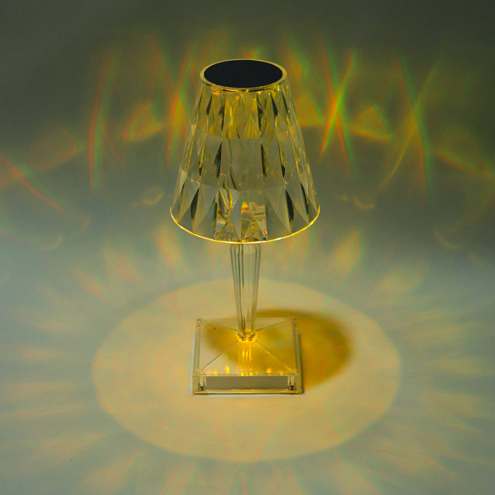 
                  
                    Lexton Diamond Shape Rechargeable Table Lamp | RGB Color Changing Light | Touch Control | Acrylic | Modern Style | Suitable for Bedroom, Office, Bar, Wedding (Pack of 1, White)
                  
                
