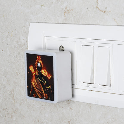 Lexton Jai Shri Ram LED Night Lamp – Warm White, 0.5W, Spiritual Ambiance
