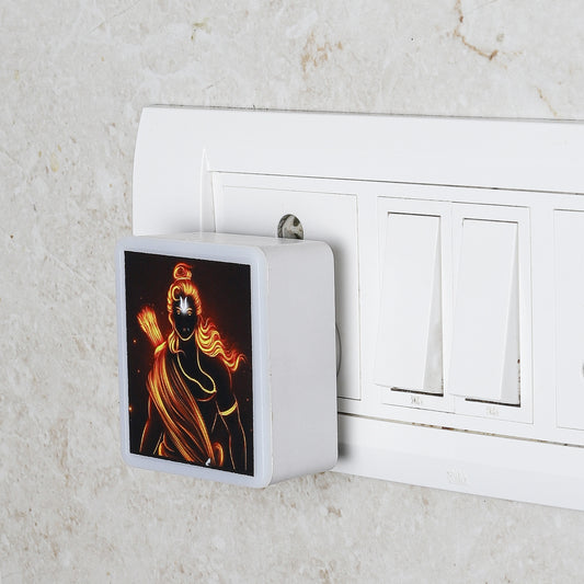 Lexton Jai Shri Ram LED Night Lamp – Warm White, 0.5W, Spiritual Ambiance
