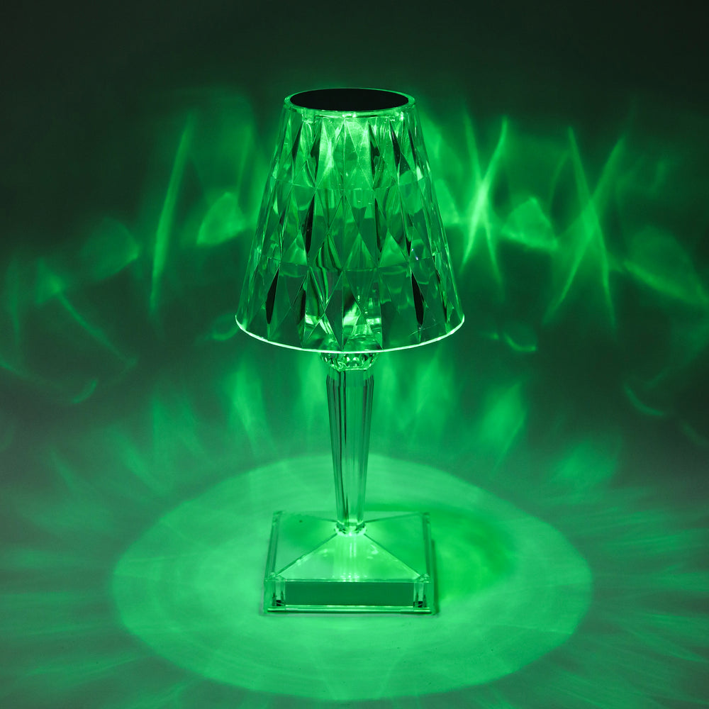 
                  
                    Lexton Diamond Shape Rechargeable Table Lamp | RGB Color Changing Light | Touch Control | Acrylic | Modern Style | Suitable for Bedroom, Office, Bar, Wedding (Pack of 1, White)
                  
                