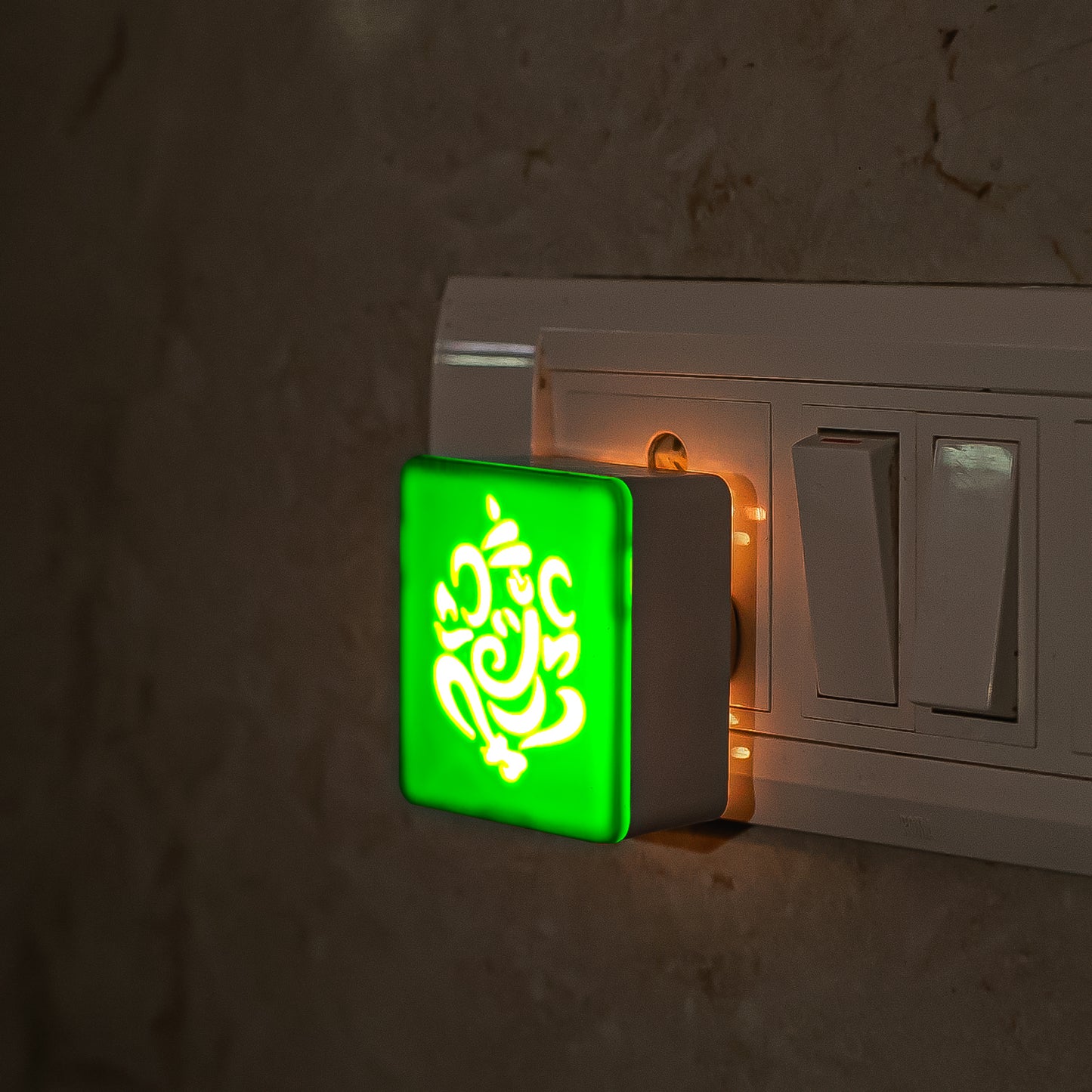 Lexton Ganesh Ji LED Night Lamp – Spiritual Ambiance, Warm White