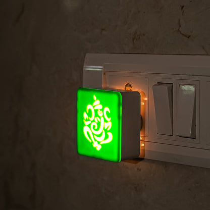 Lexton Ganesh Ji LED Night Lamp – Spiritual Ambiance, Warm White