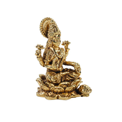 Klassic 1.7 Inch Brass Maa Lakshmi Idol for Home Temple