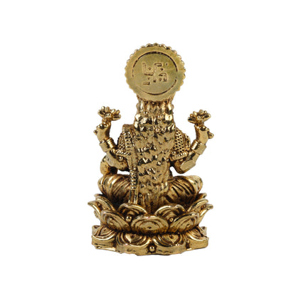 Klassic 1.7 Inch Brass Maa Lakshmi Idol for Home Temple