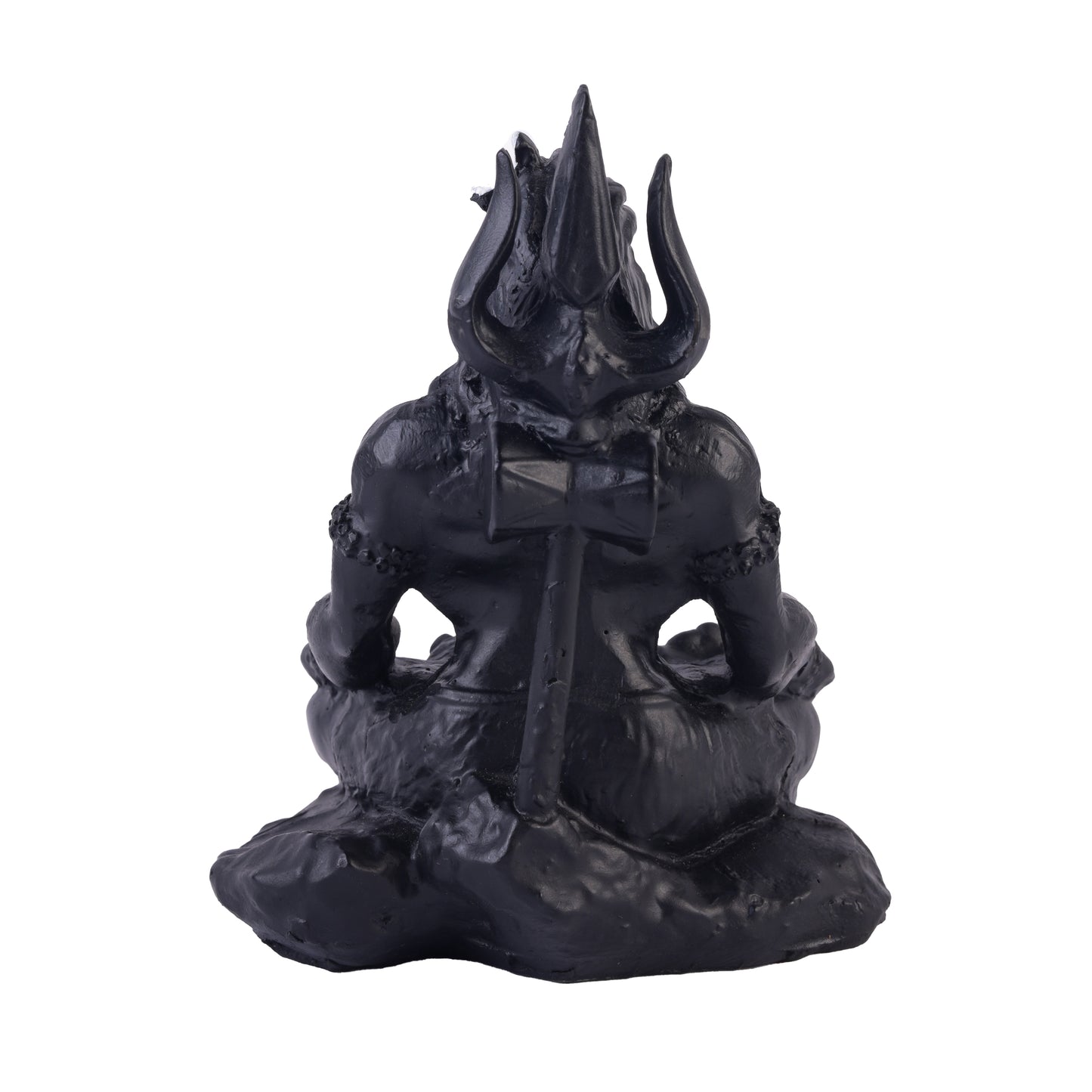 Klassic 4 Inch Black Meditating Lord Shiva Idol for Mandir, Meditation Room