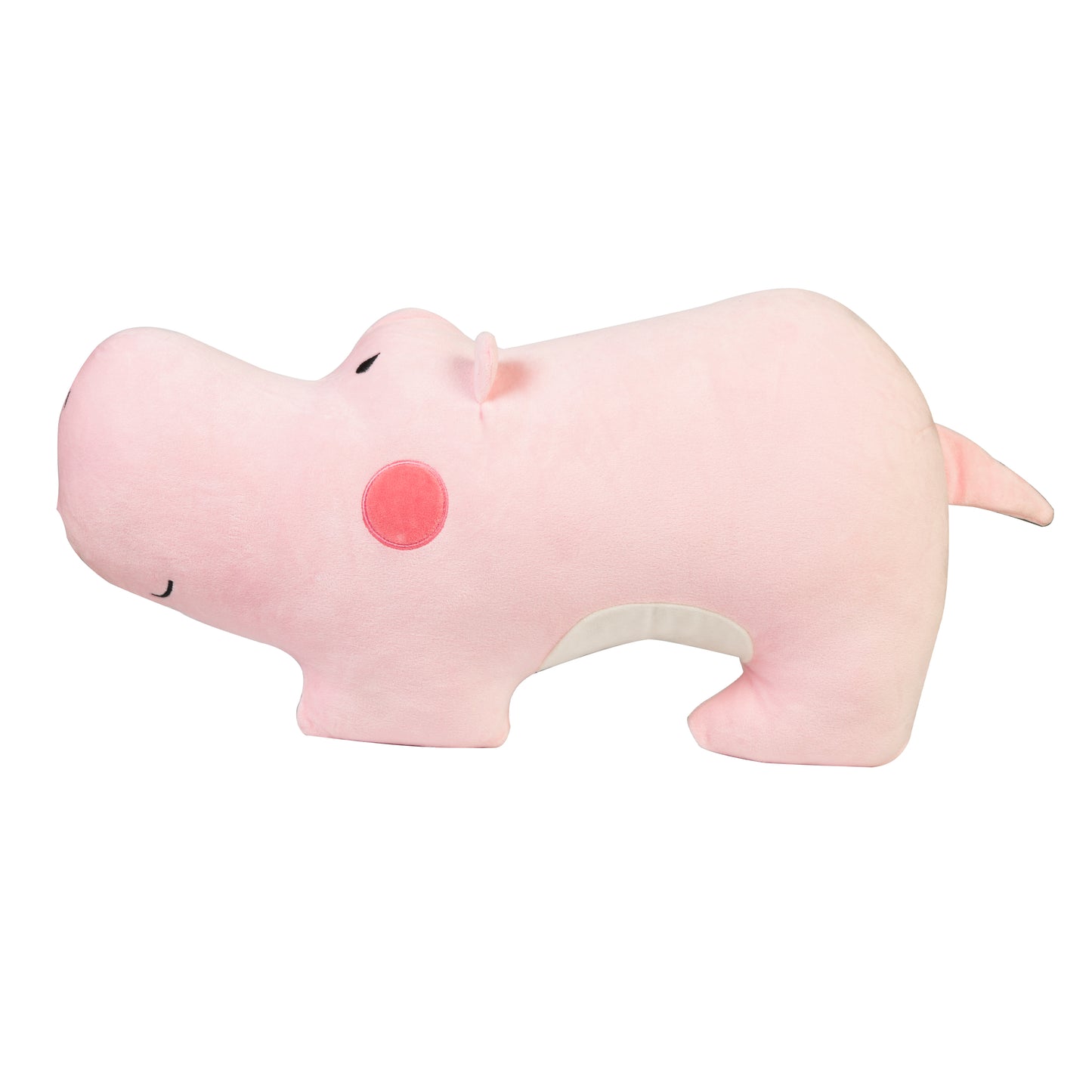 HANKLEY 21.6 Inch Pink Hippo Plush Toy Soft Stuffed Animal for Kids & Gifting