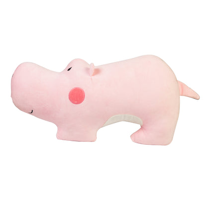 HANKLEY 21.6 Inch Pink Hippo Plush Toy Soft Stuffed Animal for Kids & Gifting