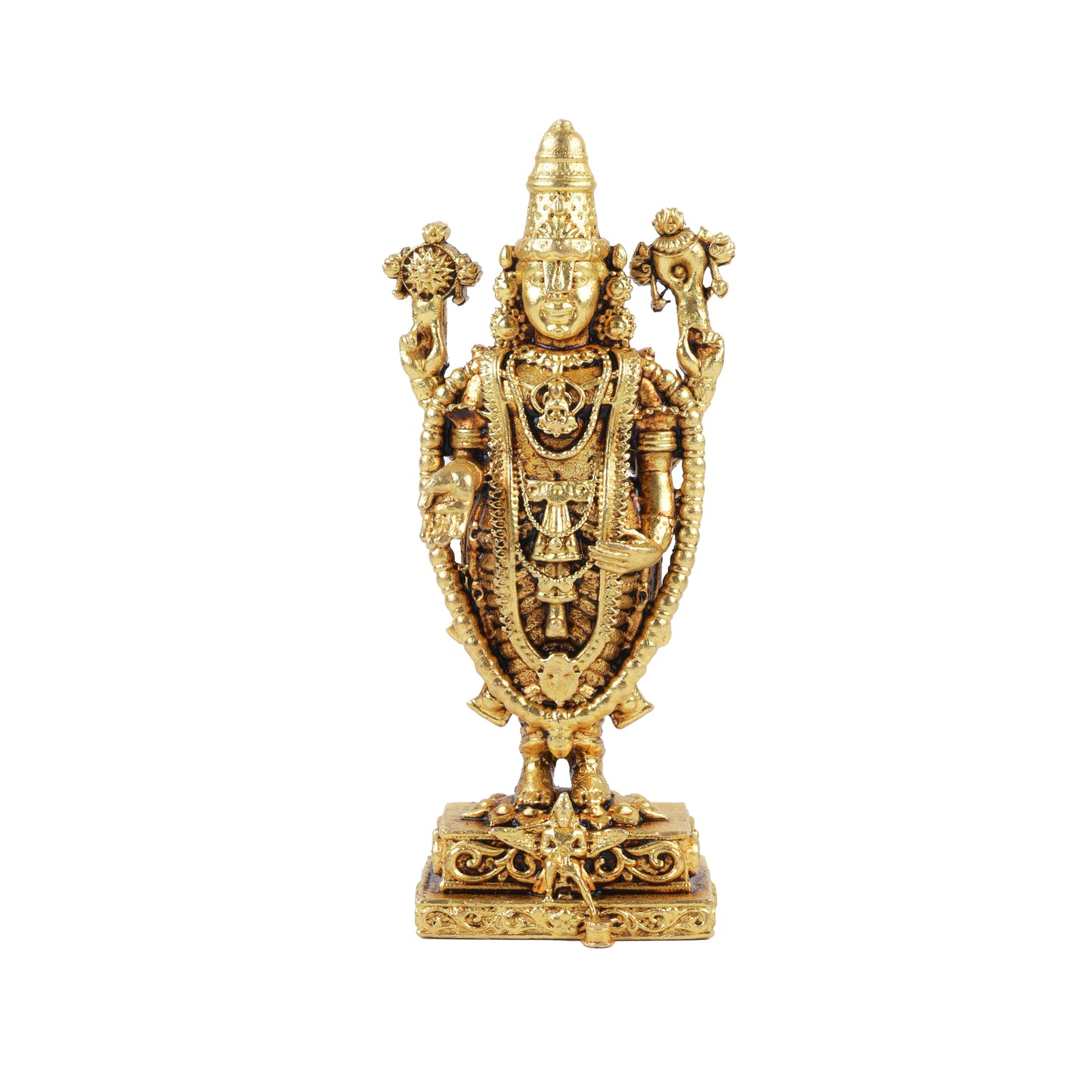 Klassic 3 Inch Brass Tirupati Balaji Idol for Mandir