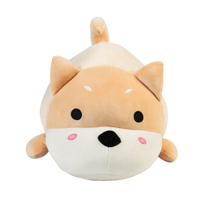 HANKLEY 15 Inch Puppy Plush Toy Khaki Soft Stuffed Dog for Kids & Adults