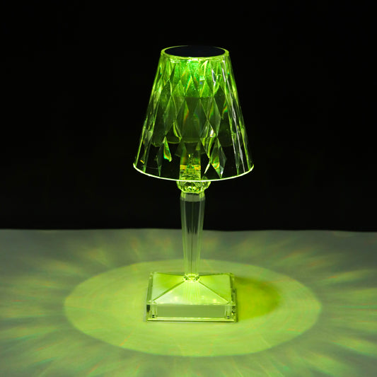 Lexton Diamond Shape Rechargeable Table Lamp (RGB, Touch Control)