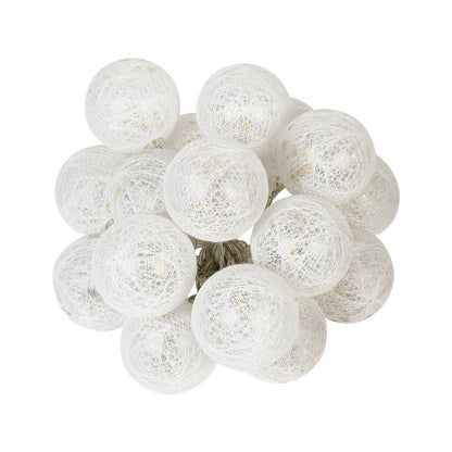 Lexton 16 Decorative Rattan Balls – Warm White Festival Lights