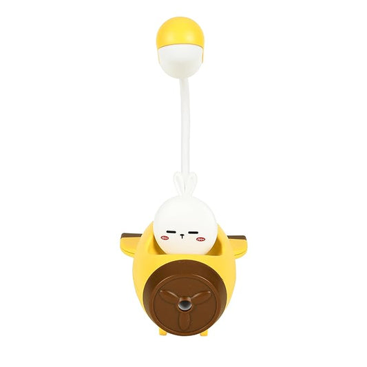 Lexton Aeroplane LED Study Lamp | Rechargeable Kids Desk Light Yellow