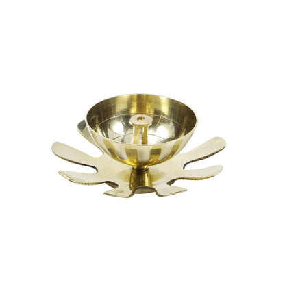 Klassic Lotus Petal Akhand Diya – Medium, Golden