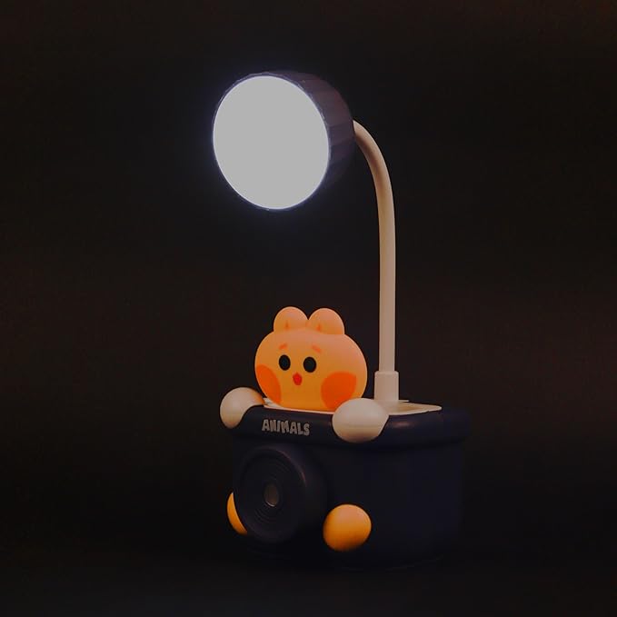 Lexton Camera Shaped LED Study Lamp | Kids Rechargeable Desk Light Blue