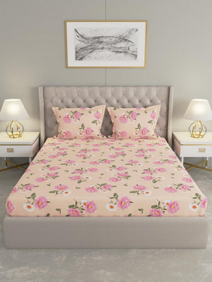 
                  
                    Raymond Home ROYAL KING Double Bedsheet with 2 Pillow Covers | 100% Cotton, King Sized, 104 TC | 2.74 m X 2.74 m (Peach, 012203-BF02)
                  
                