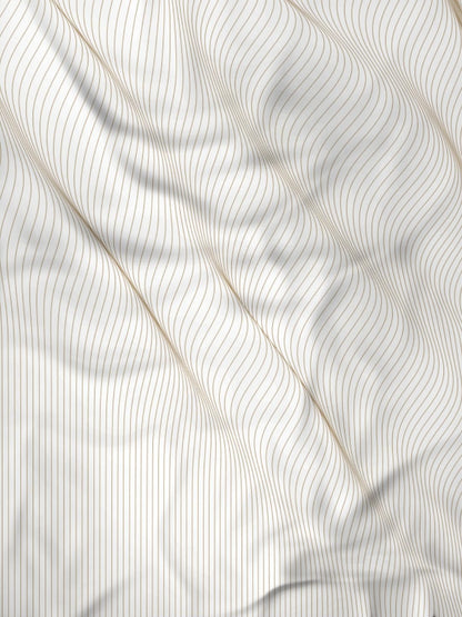 Raymond Home Eminence Double Bedsheet with 2 Pillow Covers | Geometric Patten 100% Cotton, King Sized, 300 TC, Cotton Rich (2.74 m X 2.74 m, 012748-BF01, Gold)