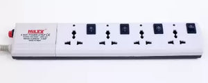 
                  
                    Hilex Multi Purpose 4 Socket 6A Switch light Indicator With Fuse (White)
                  
                