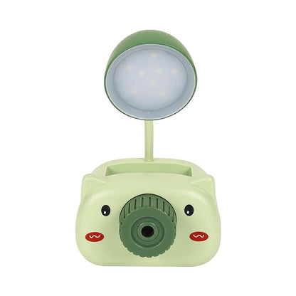 Lexton Camera Shaped LED Mini Study Lamp | Rechargeable Kids Desk Light Green