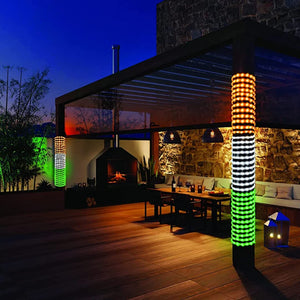 
                  
                    Lexton Tri Glow Rope Light | Indian Tricolor Strip Light - Orange + White + Green Color in Single Strip | Republic Day 12 Meter Plug and Play, Pack of 1
                  
                
